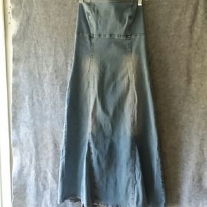Hot lips denim dress 1990s
